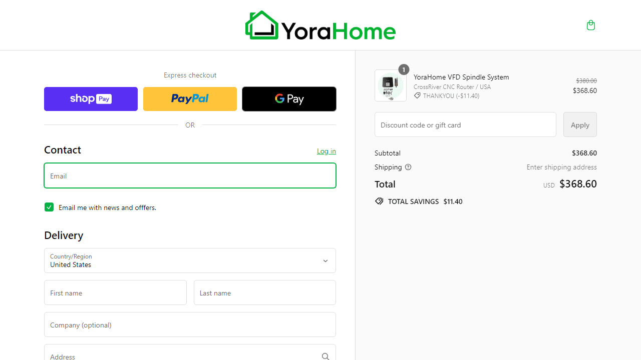 How to apply YoraHome coupon code